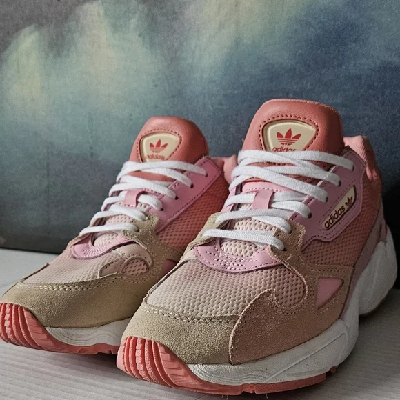 Adidas Pink and Cream Sneakers - Picture 7 of 13